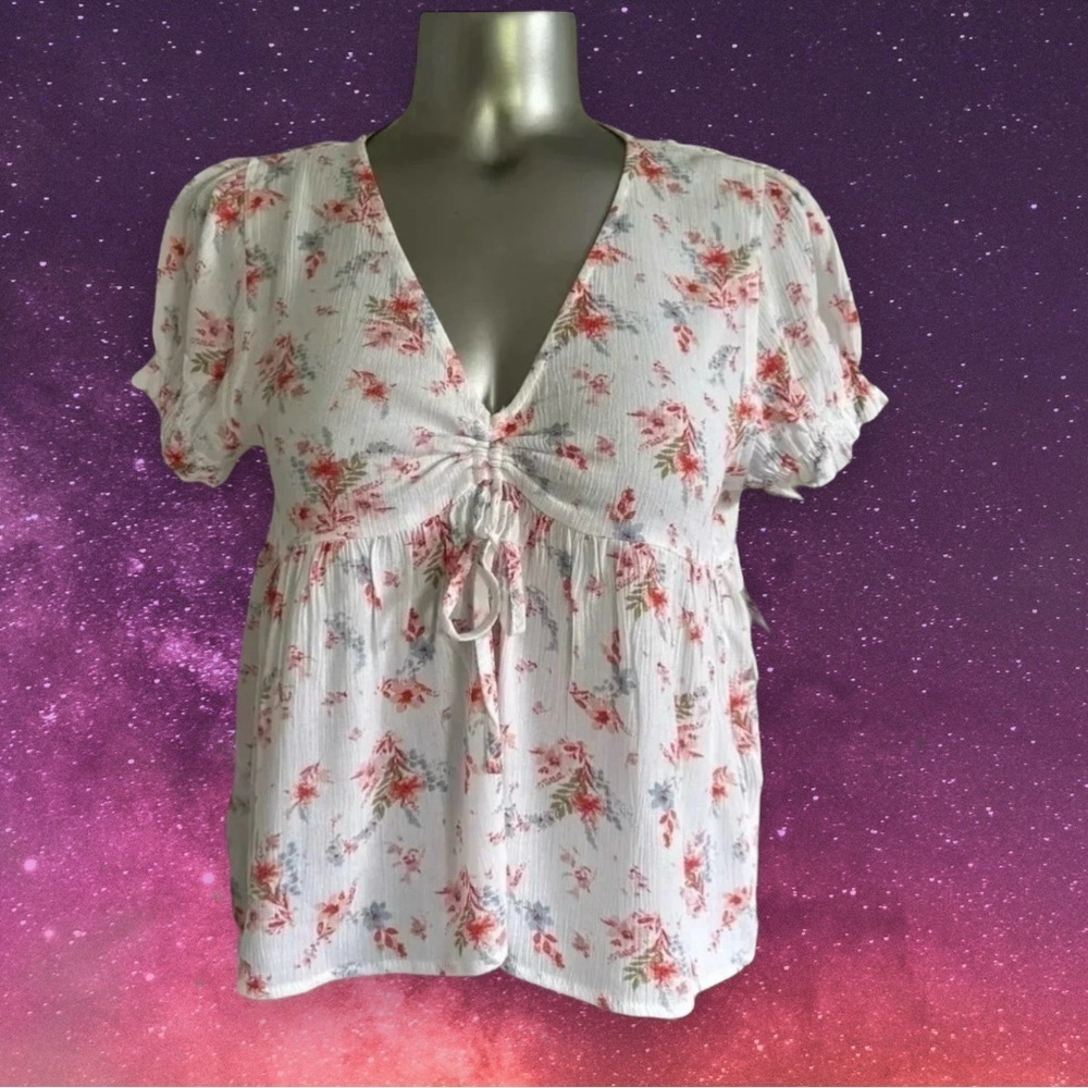$8 Add-On | Floral Print  Boho Crop Top